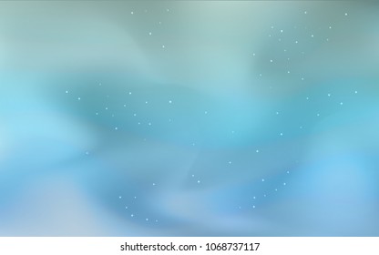 Light BLUE vector texture with milky way stars. Shining colored illustration with bright astronomical stars. Pattern for futuristic ad, booklets.