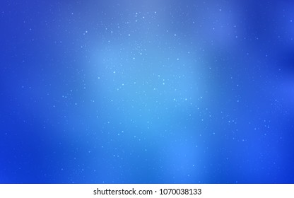 Light BLUE vector texture with milky way stars. Modern abstract illustration with Big Dipper stars. Pattern for astronomy websites.