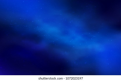 Light BLUE vector texture with milky way stars. Shining colored illustration with bright astronomical stars. Pattern for astrology websites.