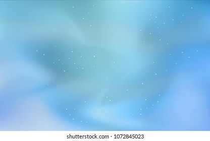 Light BLUE vector texture with milky way stars. Space stars on blurred abstract background with gradient. Best design for your ad, poster, banner.