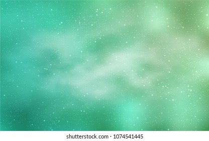 Light BLUE vector texture with milky way stars. Modern abstract illustration with Big Dipper stars. Pattern for futuristic ad, booklets.
