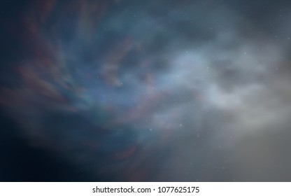 Light BLUE vector texture with milky way stars. Blurred decorative design in simple style with galaxy stars. Best design for your ad, poster, banner.