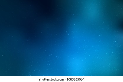 Light BLUE vector texture with milky way stars. Blurred decorative design in simple style with galaxy stars. Pattern for astronomy websites.