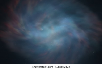 Light BLUE vector texture with milky way stars. Blurred decorative design in simple style with galaxy stars. Pattern for astronomy websites.