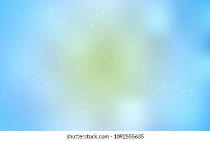 Light BLUE vector texture with milky way stars. Modern abstract illustration with Big Dipper stars. Smart design for your business advert.