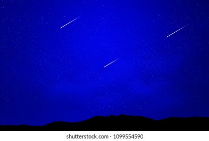Light BLUE vector texture with milky way stars. Shining colored illustration with bright astronomical stars. Best design for your ad, poster, banner.