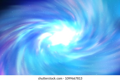 Light BLUE vector texture with milky way stars. Blurred decorative design in simple style with galaxy stars. Pattern for futuristic ad, booklets.