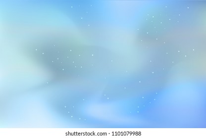 Light BLUE vector texture with milky way stars. Blurred decorative design in simple style with galaxy stars. Best design for your ad, poster, banner.