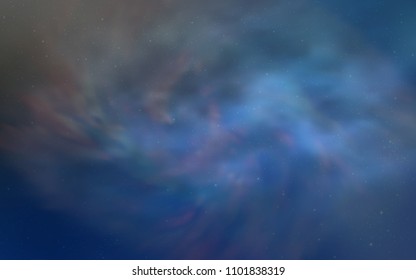 Light BLUE vector texture with milky way stars. Modern abstract illustration with Big Dipper stars. Pattern for astronomy websites.