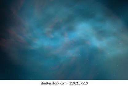 Light BLUE vector texture with milky way stars. Blurred decorative design in simple style with galaxy stars. Pattern for astrology websites.
