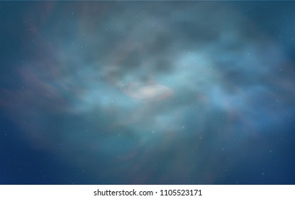 Light BLUE vector texture with milky way stars. Modern abstract illustration with Big Dipper stars. Best design for your ad, poster, banner.