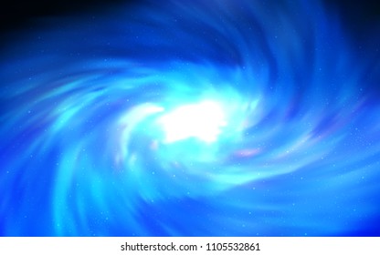 Light BLUE vector texture with milky way stars. Shining illustration with sky stars on abstract template. Pattern for astrology websites.