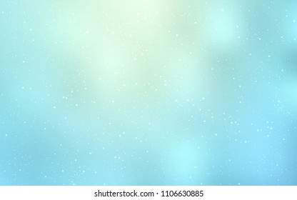 Light BLUE vector texture with milky way stars. Glitter abstract illustration with colorful cosmic stars. Best design for your ad, poster, banner.