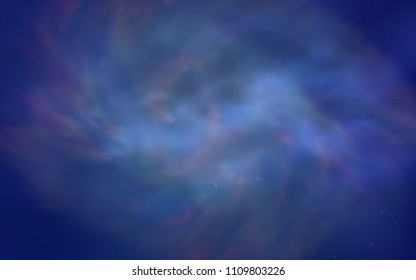 Light BLUE vector texture with milky way stars. Modern abstract illustration with Big Dipper stars. Template for cosmic backgrounds.