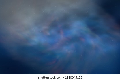 Light BLUE vector texture with milky way stars. Modern abstract illustration with Big Dipper stars. Best design for your ad, poster, banner.