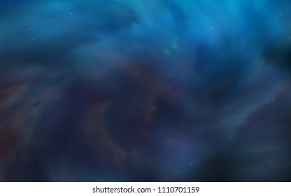 Light BLUE vector texture with milky way stars. Modern abstract illustration with Big Dipper stars. Pattern for futuristic ad, booklets.