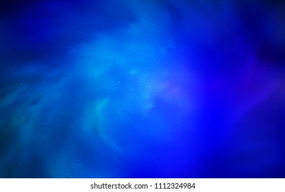 Light BLUE vector texture with milky way stars. Modern abstract illustration with Big Dipper stars. Template for cosmic backgrounds.