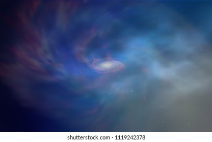 Light BLUE vector texture with milky way stars. Shining illustration with sky stars on abstract template. Pattern for astrology websites.