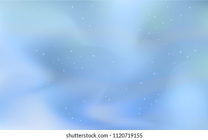 Light BLUE vector texture with milky way stars. Shining illustration with sky stars on abstract template. Pattern for astrology websites.