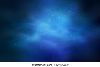 Light BLUE vector texture with milky way stars. Shining illustration with sky stars on abstract template. Smart design for your business advert.