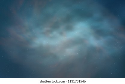 Light BLUE vector texture with milky way stars. Shining illustration with sky stars on abstract template. Smart design for your business advert.