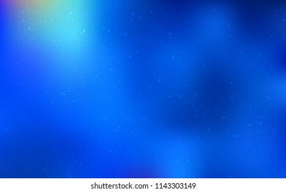 Light BLUE vector texture with milky way stars. Shining illustration with sky stars on abstract template. Pattern for astrology websites.