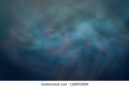 Light BLUE vector texture with milky way stars. Shining colored illustration with bright astronomical stars. Smart design for your business advert.