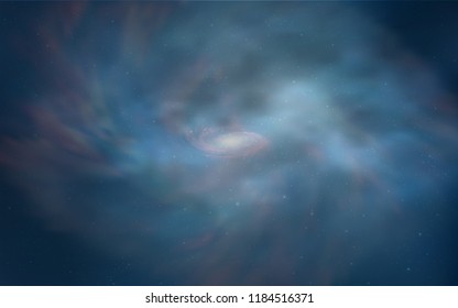 Light BLUE vector texture with milky way stars. Glitter abstract illustration with colorful cosmic stars. Pattern for futuristic ad, booklets.