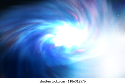 Light BLUE vector texture with milky way stars. Shining illustration with sky stars on abstract template. Pattern for astronomy websites.