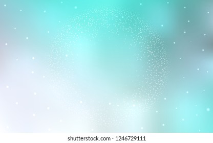 Light BLUE vector texture with milky way stars. Shining colored illustration with bright astronomical stars. Pattern for astronomy websites.