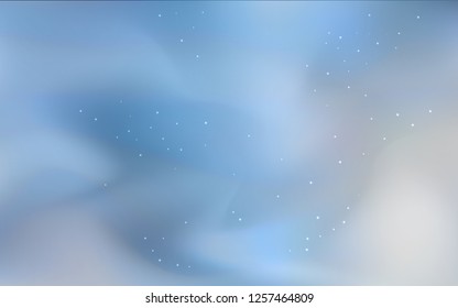 Light BLUE vector texture with milky way stars. Shining illustration with sky stars on abstract template. Template for cosmic backgrounds.