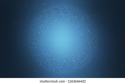 Light BLUE vector texture with milky way stars. Modern abstract illustration with Big Dipper stars. Template for cosmic backgrounds.