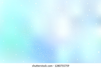 Light BLUE vector texture with milky way stars. Shining colored illustration with bright astronomical stars. Smart design for your business advert.