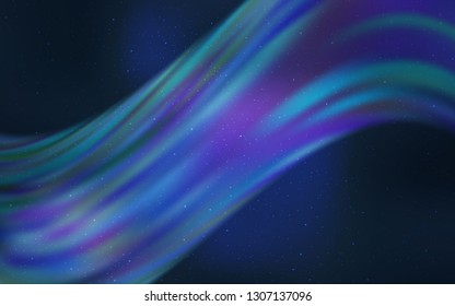 Light BLUE vector texture with milky way stars. Space stars on blurred abstract background with gradient. Smart design for your business advert.