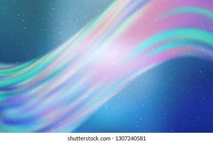 Light BLUE vector texture with milky way stars. Shining colored illustration with bright astronomical stars. Pattern for astronomy websites.