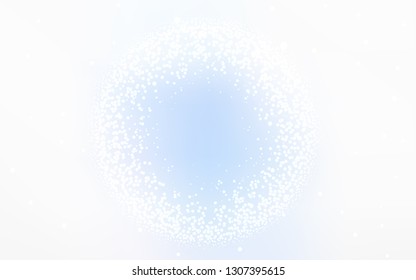 Light BLUE vector texture with milky way stars. Modern abstract illustration with Big Dipper stars. Best design for your ad, poster, banner.