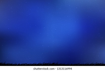 Light BLUE vector texture with milky way stars. Space stars on blurred abstract background with gradient. Pattern for astrology websites.