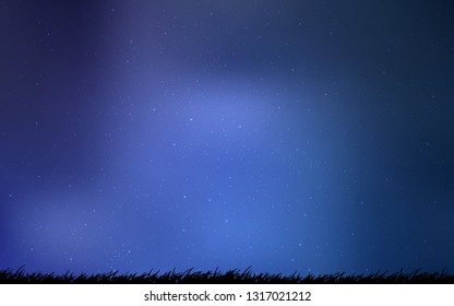 Light BLUE vector texture with milky way stars. Modern abstract illustration with Big Dipper stars. Pattern for astronomy websites.