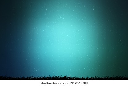 Light BLUE vector texture with milky way stars. Glitter abstract illustration with colorful cosmic stars. Template for cosmic backgrounds.