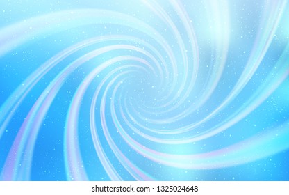 Light BLUE vector texture with milky way stars. Shining colored illustration with bright astronomical stars. Pattern for futuristic ad, booklets.