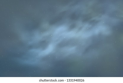 Light BLUE vector texture with milky way stars. Shining illustration with sky stars on abstract template. Pattern for futuristic ad, booklets.