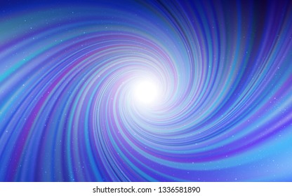 Light BLUE vector texture with milky way stars. Blurred decorative design in simple style with galaxy stars. Template for cosmic backgrounds.
