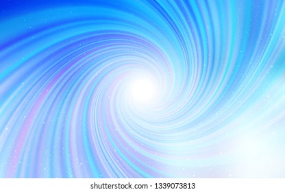 Light BLUE vector texture with milky way stars. Modern abstract illustration with Big Dipper stars. Pattern for astrology websites.