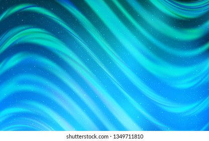 Light BLUE vector texture with milky way stars. Blurred decorative design in simple style with galaxy stars. Smart design for your business advert.