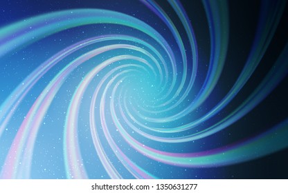 Light BLUE vector texture with milky way stars. Shining colored illustration with bright astronomical stars. Pattern for astrology websites.