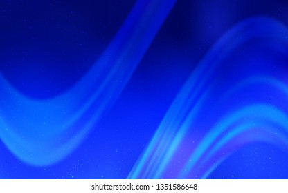 Light BLUE vector texture with milky way stars. Glitter abstract illustration with colorful cosmic stars. Pattern for futuristic ad, booklets.
