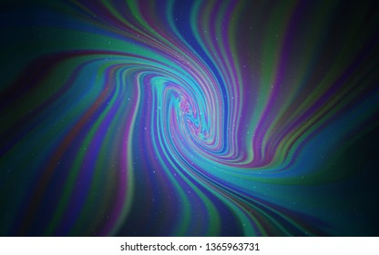 Light BLUE vector texture with milky way stars. Space stars on blurred abstract background with gradient. Pattern for futuristic ad, booklets.