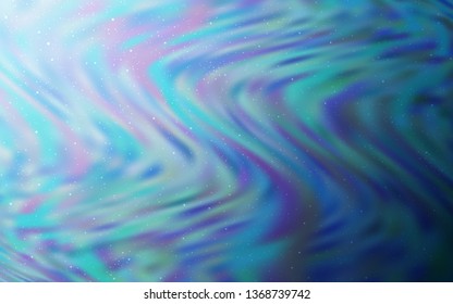 Light BLUE vector texture with milky way stars. Shining colored illustration with bright astronomical stars. Smart design for your business advert.