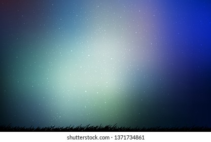 Light BLUE vector texture with milky way stars. Shining illustration with sky stars on abstract template. Template for cosmic backgrounds.
