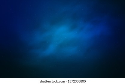 Light BLUE vector texture with milky way stars. Blurred decorative design in simple style with galaxy stars. Pattern for astronomy websites.
